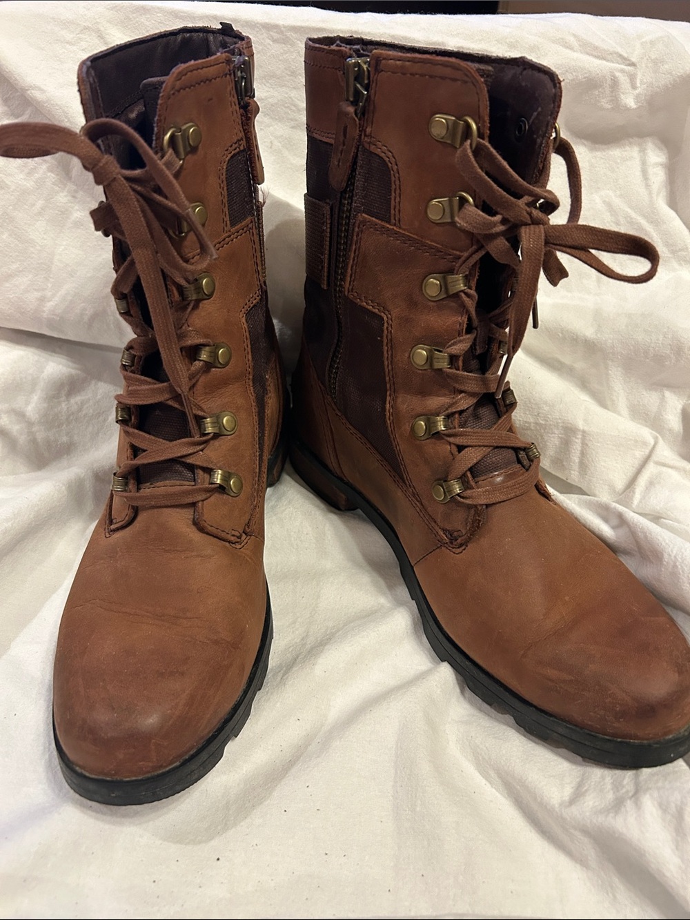 Sorel Emelie Conquest Waterproof Combat Boots